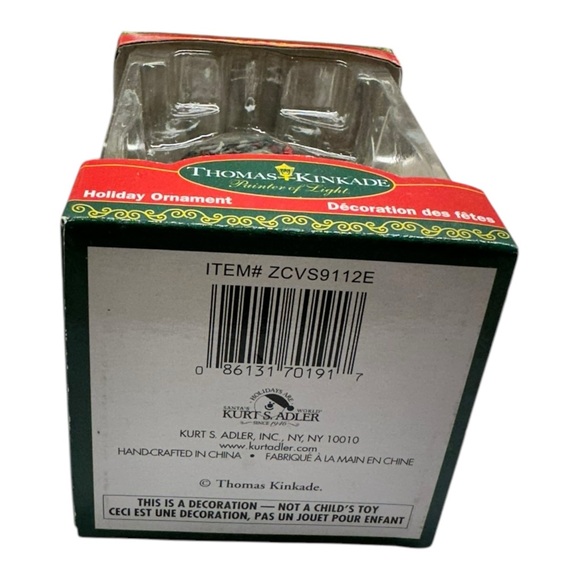 Thomas Kinkade Christmas “Sweetheart Gazebo” 2002 Kurt Adler ornament - Picture 7 of 7